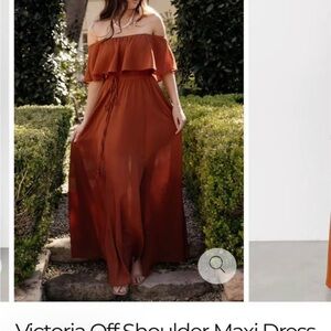 Off Shoulder Maxi Dress